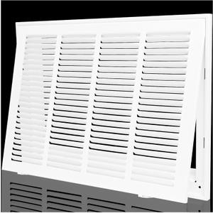 Return Air Grille 20x12,Air Return Vent Cover Grill for Ceiling and Wall,Steel HVAC A/C Vent Cover Grill Fits Duct Opening 20"W x 12"H,Holds 1" Thick AC Filter, For 20''w12''h-duct Opening