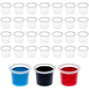 Stockroom Plus Disposable Tattoo Ink Caps - Pigment Cups for Microblading (14mm) -1000 Pack - Tattoo Ink Cap