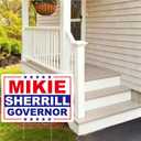 Mikie Sherrill Yard Sign  18"x12" Inch Yard Sign With H-Stake | Double-Sided Corrugated Plastic Outdoor Lawn Sign | Campaign Signs for New Jersey Governor