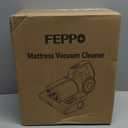 FEPPO Mattress Vacuum Cleaner, 16Kpa Bed Vacuum Cleaner with 253.7nm UV-C Light, 140F Heat, HEPA Filter & Ultrasonic, Versatile Handheld Vacuums for Bed, Sofa, Couch, Crib(Corded, 500W) (Violetgrey)