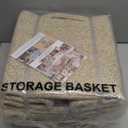 OIAHOMY Storage Cubes, 13 Inch Cube Storage Organizer, Collapsible Storage Bins, Baskets for Organizing, Storage Bins for Shelves-Brown, 3-Pack