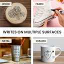 Permanent Markers Ultra Fine Tip, 96 Pack Black Quick-Drying and Fade-Resistant Permanent Markers Bulk Set for Writing and Drawing on Wood, Plastic, Metal, Glass, Ideal for Office School Supplies