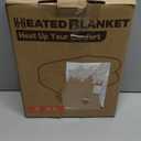 Electric Heated Blanket Throw Size 50"x60" - Dual-Sided with Microplush & Sherpa Fabric, 4 Heat Settings & 3 Hours Auto Off, Machine Washable - Iron Gray