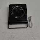 Koonie USB Fan, Strong Wind Ultra Quiet Small Desk Fan 220 Tilt Folding 3 Speeds Adjustable USB-C Corded Powered Personal Fan for Home Office Desktop Black (5.7 inch)