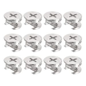 Uxcell Cam Lock Nut for Furniture, 80pcs 14.6x9.5mm Joint Connector Locking Nuts Furniture Connecting Cam Fittings