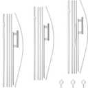 Feather Flag Pole Kit 15FT,3Pack Heavy Duty Aluminum Swooper Flag Pole with Ground Stake and Bearing Ring, Wind Resistant up to 40 MPH, Perfect for Outdoor Business Advertising Flags