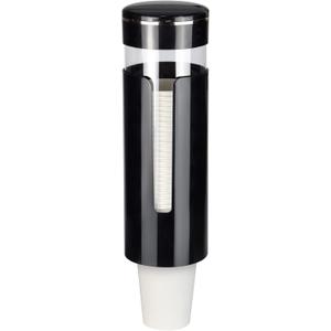 Cup Dispenser, Pull Type Water Cooler Cup Holder Fit 4oz-7oz Disposable Cups, Upgraded Wall Mounted Mouthwash Cup Dispenser for Bathroom Office Gym School -Black