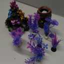 Fish Tank Decoration Betta Fish Tank Decorations Accessories, Aquarium Colorful Coral Reef Set, Coral Mountain x 1, Starfish Barrel x 1, Aquarium Decor Plants x 6