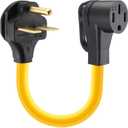 Kanayu NEMA 6-30P to 14-50R EV Charger Adapter Cord 30 Amp Welder to 50 Amp EV for Level 2 Charging, 3 Prong Male to 4 Prong Female Power Adapter for E V Charger, STW 10 AWG/3C, 1FT, ETL Listed