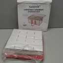 Sattiyrch Plastic Christmas Ornament Storage Box with Trays,Customizable Dividers, Dust-Proof Durable Ornament Organizer Holder,Christmas Storage Containers,Holds 128 x 3 Ornaments