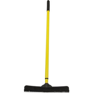 Pet Hair Rubber Broom with Squeegee, Tile and Hardwood Pet Hair Rubber Broom with Squeegee, Tile and Hardwood