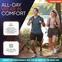 Ankle Brace for Women & Men - Compression Socks 20-30mmHg, Achilles Tendonitis, Plantar Fasciitis Relief, Sprained Ankle, Heel Spurs, Foot Swelling & Fatigue, Arch Support (1 Pair), Medium