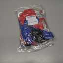 3 x Red Blue Black Balloon Arch Kit, Blue and Red Balloon Arch Kit, Blue Black Balloons Garland with 22 Inch Star Foil Balloons for Men Boys Birthday Baby Shower Graduation Party Decorations