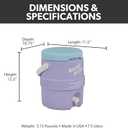 Igloo Retro Barrel of Fun 2 Gallon Jug, Lilac Breeze