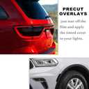 Fit for Dodge Durango 2021 2022 Full Taillight Third Brake Light Sidemarker Precut Vinyl Overlay Tint Kit Film with Gloss Dark Smoke Wrap Cover Vinyl Decals Exterior Accessories