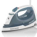 BLACK+DECKER Easy Steam Compact Iron, IR40V, Nonstick Plate, SmartSteam, Anti-Drip, Auto Shutoff