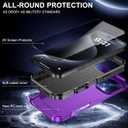 Magnetic for iPhone Air Case [Compatible with MagSafe] [Shockproof] [Heavy Duty Protection] Pocket-Friendly & Tough Non-Slip Protective Phone Cover for iPhone Air 6.5", Purple