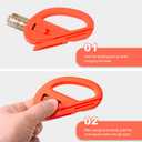 2 x EHDIS Wrapping Paper Rolls Cutter,Gift Wrap Cutter,Wrapping Paper Cutter Straight and Smooth Cutting Wrapping Paper Cutter for Christmas Birthday Holiday,Snitty Safety Vinyl Film Cutter-4 PCS (Mix Color)