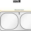 Foldable Windshield Sun Shade Both Sides Can Block UV 5-Layer 240T Reflective UV/Heat Shield Blocks Rays, Universal Fit for Cars, SUVs, Trucks (M)