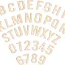 108 Pcs Wooden Letters 4 Inch for Crafts, Small Wood Alphabet Letters and Numbers Unfinished Wooden Letters Cutouts for Painting DIY Project Wall Decor Nursery Room Home Decorations