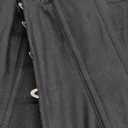 Women's Underbust Waist Trainer Corset Steel Boned Heavy Duty Twill Cotton Corset (XX-Large, Black)