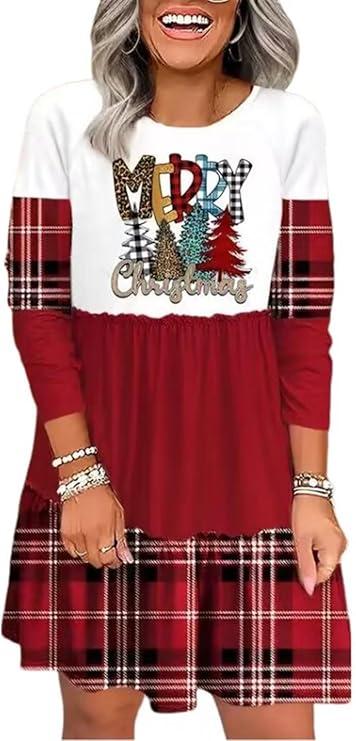 AIMITAG American Flag Star Vertical Striped Ruffled Mini Dress Women's 4th of July Patriotic Dresses Casual Color Block Dress Size XL