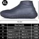 Shoe Covers Waterproof Reusable Foldable Not-Slip Rain Shoe Covers with Zipper,Shoe Protectors Overshoes Rain Galoshes for Kids Men and Women