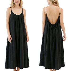 Backless Cami Dresses for Women,2026 Cami Lounge Dress Backless Sleeveless House Dress,Women's Open Back Dress, Large