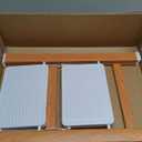 HBTower Step Ladder,Lightweight Aluminum Folding Step Stool with Anti-Slip Wide Pedal,330lbs Capacity Step Ladder for Household,Kitchen,Office - White/Wood/Grain