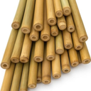LJAAJSUV 30 Pcs - 24 inches Plant Stakes Natural Garden Bamboo Sticks for Indoor and Outdoor Plants, Plant Support Stakes for Tomatoes, Beans, Potted Plants. X2