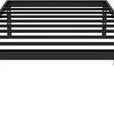 Twin Bed Frames 18 Inch High Metal Platform, Max 2000lbs Heavy Duty Metal Slat Support Twin Size Bed Frame, Underbed Storage, Easy Assembly, No Box Spring Needed, Black