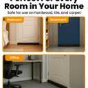 Everlasting Comfort 2 Sided Door Draft Stopper for Bottom of Door - Keeps Cold Air in & Heat Out, 100% Sound Proofing Strip Gap Filler, Quick Install Noise Blocker Sweep for Home - Fits 30"- 36" W