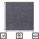 24" x 24" Carpet Tiles Peel and Stick, Non-Slip Squares Carpet Floor Tile, Easy DIY Install, Self Adhesive Carpet Squares for Kitchen Bedrooms Indoor Outdoor