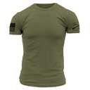 Grunt Style Basic Crew Men's T-Shirt (Military Green, Large)