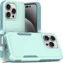 for iPhone 16 Pro Case 6.3 inch,Shockproof, Strong and Durable Phone Protective Case, Light Blue