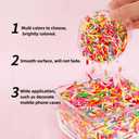 YHYPOCI 100g 7mm Fake Sprinkles Polymer Clay Sprinkles Fake Candy Sprinkles Resin Sprinkles Clay Slices for Craft Sprinkles Decoration Scrapbook DIY Nail Art