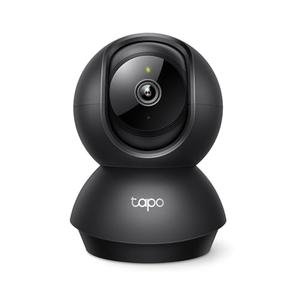 Tapo 1080P Indoor Pan/Tilt Wired Security Camera - Works as a Baby & Pet Monitor, Motion Detection, 2-Way Audio, Siren, Night Vision, Subscription-Free Local Storage or Optional Cloud, Black, C201