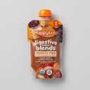 2 x Happy Baby Digestive Support Blends, Organic Stage 2 Baby Food with Prebiotic Fiber, Apple, Pumpkin & Prune, 4 Ounce Pouch, Best By July 2027