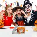 3 Wick 14oz Pumpkin Scented Orange Candle in Glass Jar with Lid, Large Fall Colored Aromatherapy Gift Candle for Harvest Halloween Home Table Decoration - 60-70 Hours Burning Time