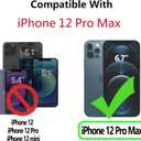 for iPhone 12 Pro Max Wallet Case,Leather Flip Case [RFID Blocking] Credit Card Holder Folio Magnetic Stand TPU Shockproof Cover Color Matching for iPhone 12 Pro Max (6.7") Blue Green