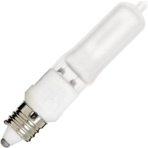 4 x Satco S1915 75W 120V T4 Dimmable Halogen Light Bulb with Mini Base Frosted