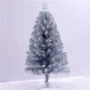 S-SSOY 2 Foot Christmas Trees Artificial Xmas Pine Tree with PVC Leg Stand Base Home Office Holiday Decoration (Silver)