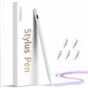 Stylus Pen for iPad,(2018-2025) Fast Charge with Tilt Sensitivity & Palm Rejection Compatible with iPad Pro 11"/12.9", iPad mini 5/6, iPad Air 3/4/5, iPad 6/7/8/9/10 (White)