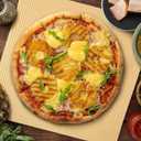 uxcell Pizza Oil Proof Paper,100pcs 9"X9"- Single-Layer Corrugated Pizza Pad Paper Place Mat Food Basket Sheets for BBQ, Picnic, Festival(Kraft Paper)