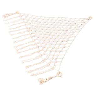 Stuffed Animal Storage Corner Hammock or Net Toy Storage Hammock for Stuff Animals, Plushie Net for Nursery Bedroom Wall, Stuffed Animal Organizer Holder for Plush, Cute Boho Room Decor with hooks (Beige)