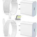 FEEL2NICE iPhone Charger Fast Charging 1 Pack Type C Wall Charger Block with 2 Pack [6FT&10FT] Long USB C to Lightning Cable for iPhone 14/13/12/12 Pro Max/11/Xs Max/XR/X,AirPods Pro,Blue