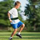 Soccer/Volleyball/Rugby Trainer, Football Kick Throw Solo Practice Training Aid Control Skills Adjustable Waist Belt for Kids Adults (Glow)