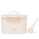MomnLittle Baby Formula Dispenser Container 8.8oz 6.1oz Portable Formula Dispenser Container with Scoop and Carry Handle for Travel Outdoor Activities for Baby Infant (Beige 6.1 Ounce (175 g))