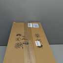 Arturesthome 1 Light Rustic Rattan Basket Pendant Light Fixture, Boho Wicker Chandelier Lamp Black, Coastal Handmade Crafts Lampshade, Farmhouse Hanging Ceiling Lighting for Dining Kitchen (9.8in * 23in)