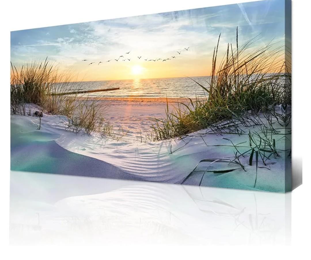 Wapluam Canvas Wall Art For Living Room Wall Decor For Bedroom Blue Sea Beach Scenery Wall Paintings Poster Prints Artwork Office Decorations Ocean Seascape Pictures Modern Room Home Decor 40X20 in Wapluam Canvas Wall Art For Living Room Wall Decor For Bedroom Blue Sea Beach Scenery Wall Paintings Poster Prints Artwork Office Decorations Ocean Seascape Pictures Modern Room Home Decor 40X20 in